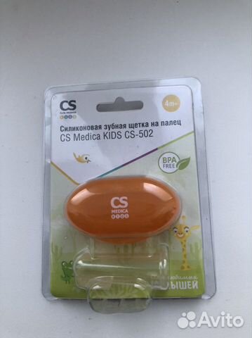 Силиконовая зубная щетка на палец