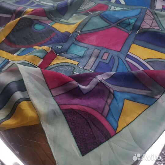 Платок шёлковый Батик ручная работа