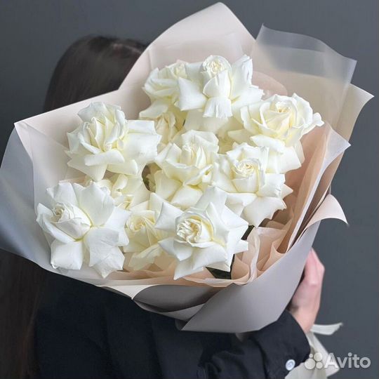 Букет белые розы Playa Blanka