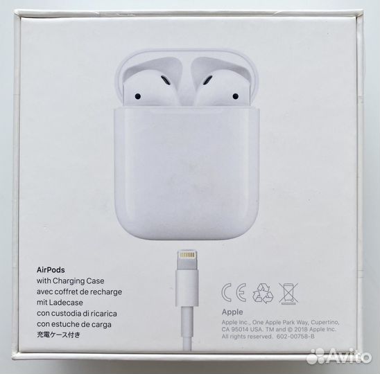 Apple AirPods 2-го поколения оригинал