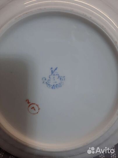 Тарелки Чудово 61год, зик, детские Пфз, блюдца