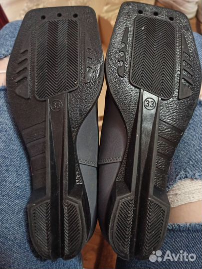 Лыжные ботинки, лыжи, палки