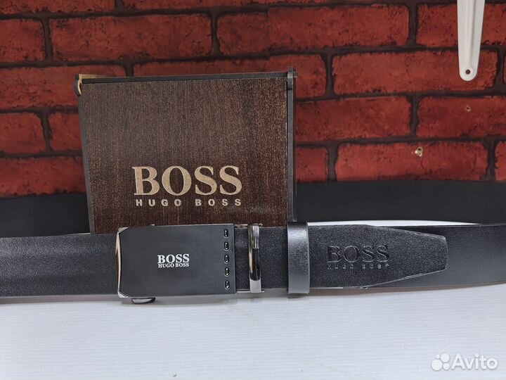 Ремень Мужской Кожаный hugo boss