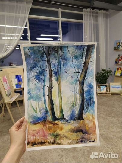 Картина акварель 