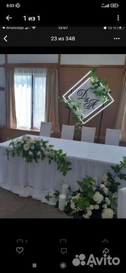 Оформление зала для свадьбы