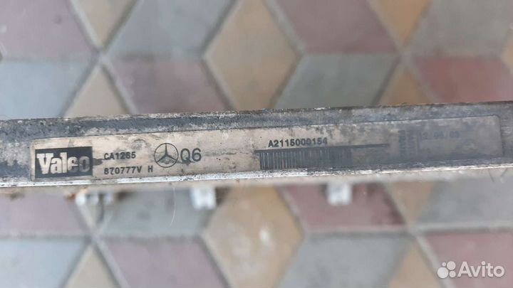 Радиатор кондиционера на mercedes w211