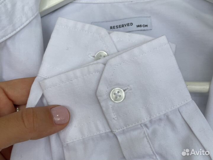 Рубашка белая в школу 146