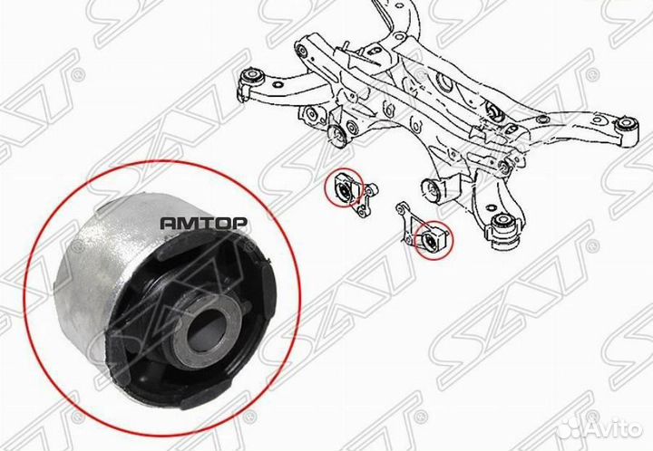 SAT ST-KD35-28-68YA-B Сайлентблок подушки дифферен