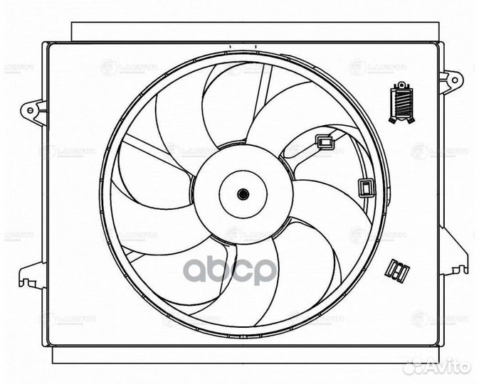 Э/вентилятор охл. LFK0812 luzar