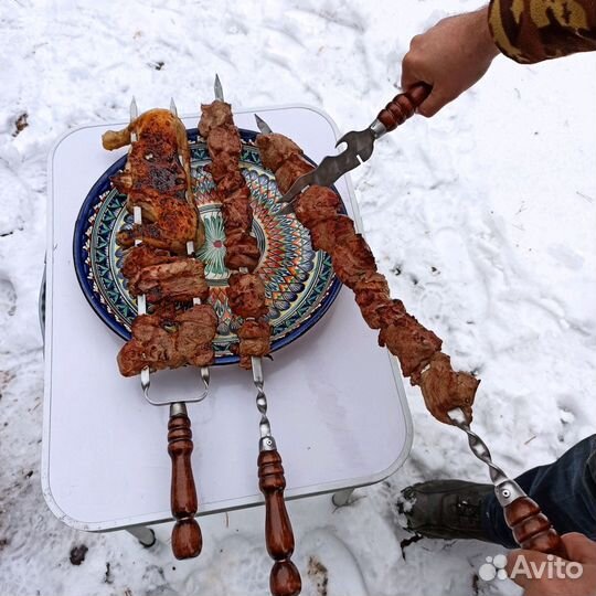 Шампура деревянная ручка