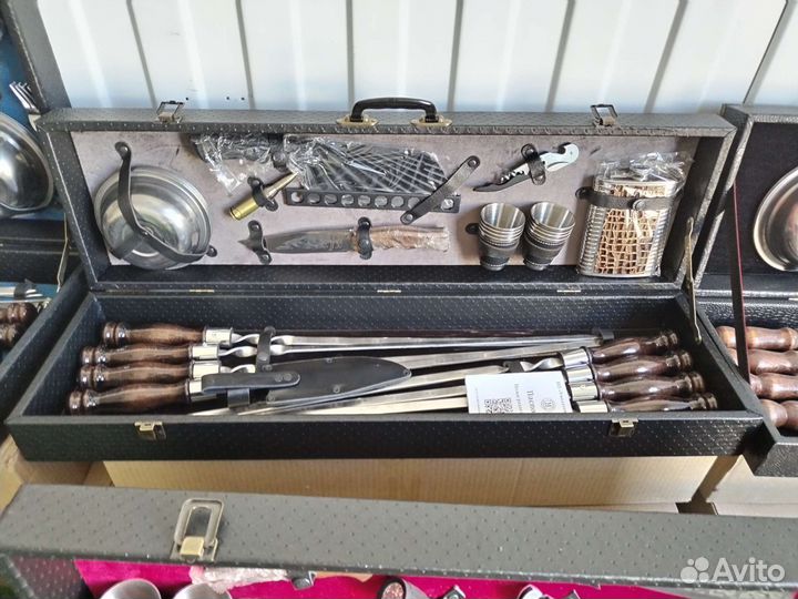 Шашлычный набор подарочный набор шампуров