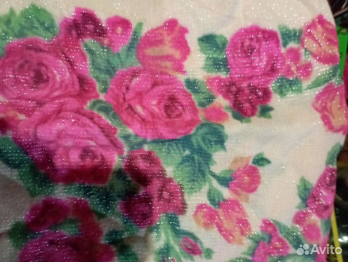 Платки СССР шифон шёлк шерстяной с с осыпкой