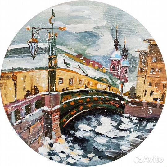 Картина городской пейзаж Санкт-Петербург Питер