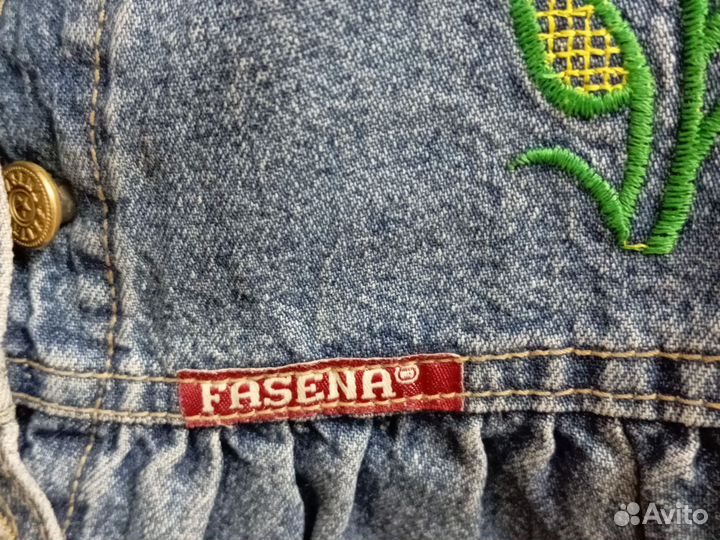 Джинсовый сарафан для девочки