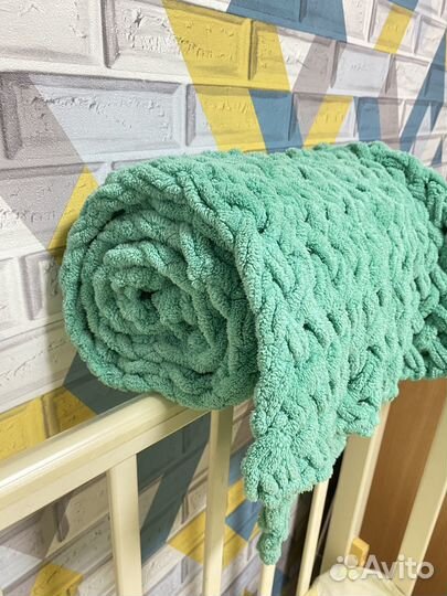 Плед детский плюшевый ручной работы