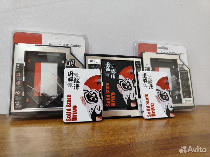 Комплект новый SSD + салазки дисковода