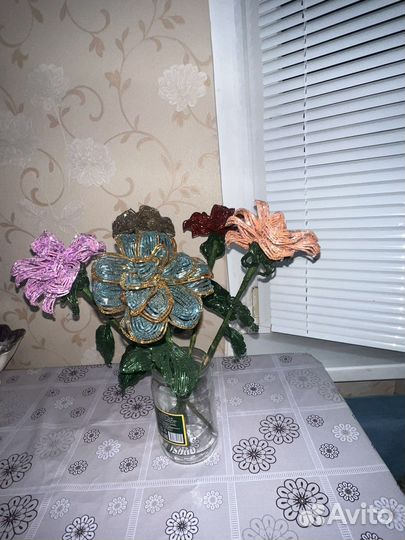 Розы ручная работа