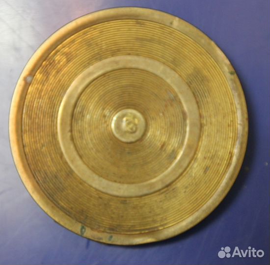 Пудреница СССР Латунь Ленинград