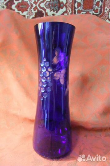 Вазы цветное стекло СССР