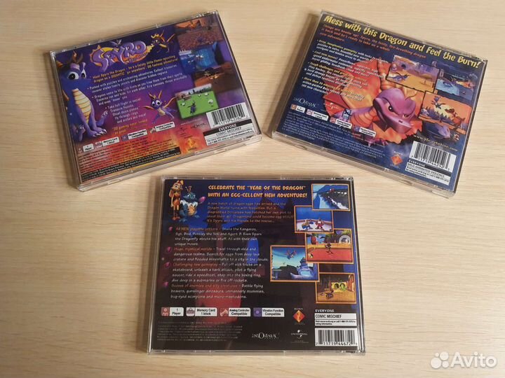 Spyro Collection ps1 ps one Playstation пс1