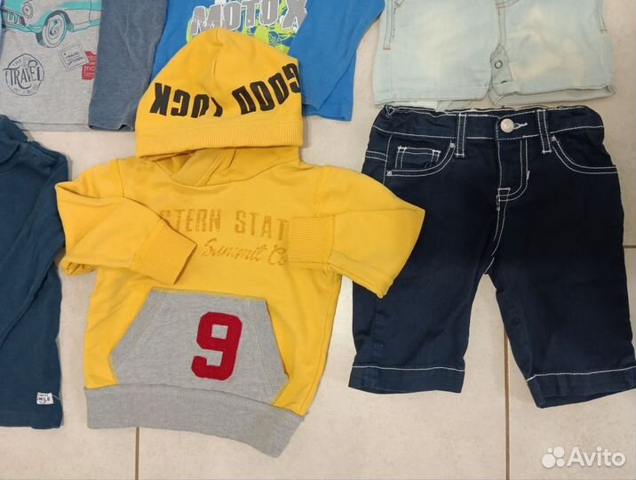 Вещи пакетом на мальчика 80 86