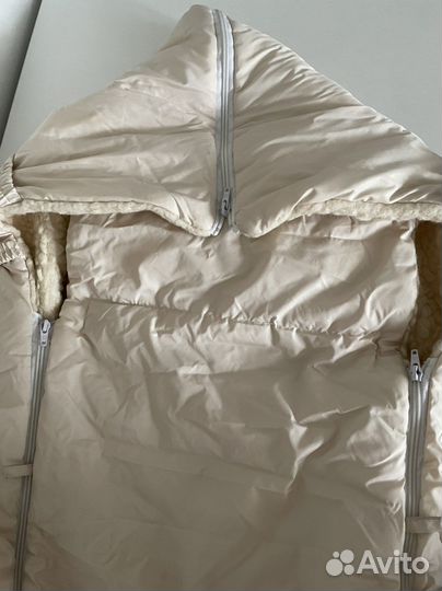 Зимний конверт в коляску на овчине