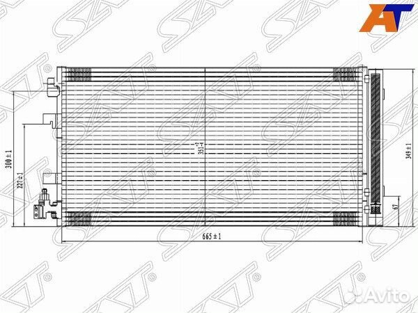 Радиатор кондиционера renault fluence, renault flu