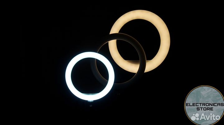 Кольцевая Лампа 36 см Снежная v.5