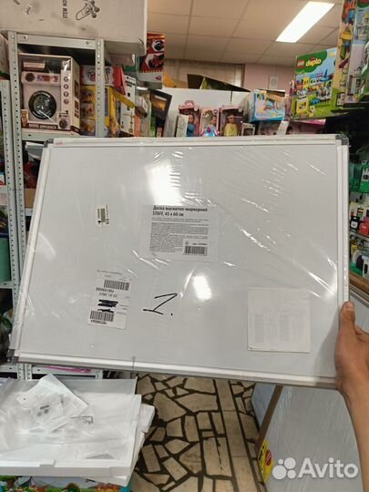 Доска магнитно-маркерная staff 235461, белый/хром