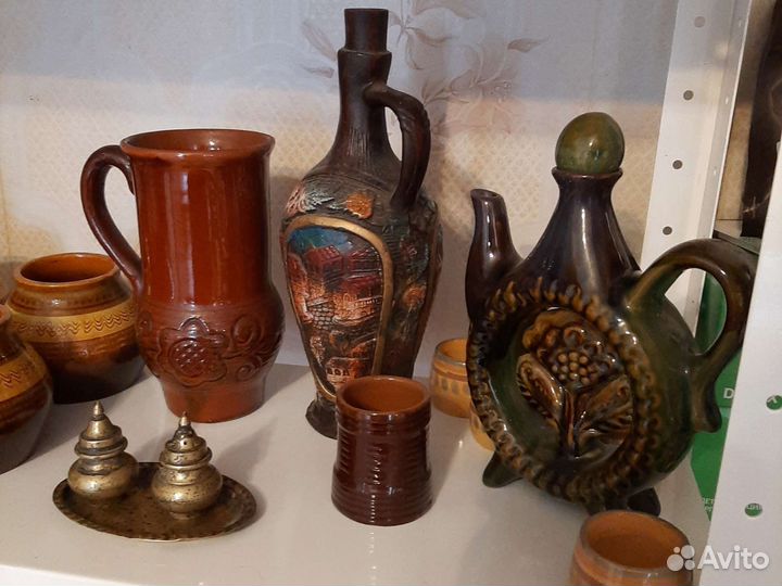 Глиняный горшок.,Кувшин и.т.д.Рыбка зхк