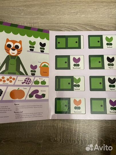 Книга игра мемо цвета Clever для малышей