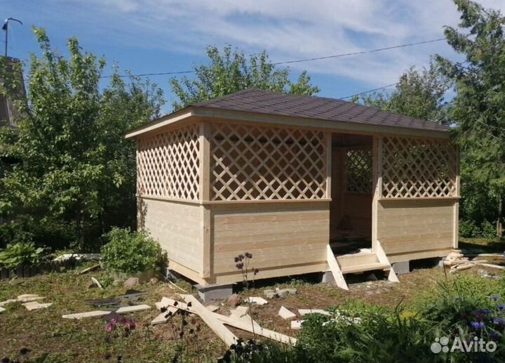 Деревянные беседки