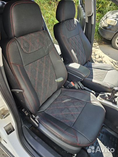 Установка авто чехлов