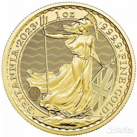 Британия" (Чарльз III) 2024 г. 31,1 г. ч. золота