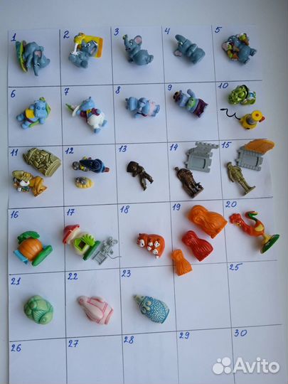 Фигурки из киндер сюрприза