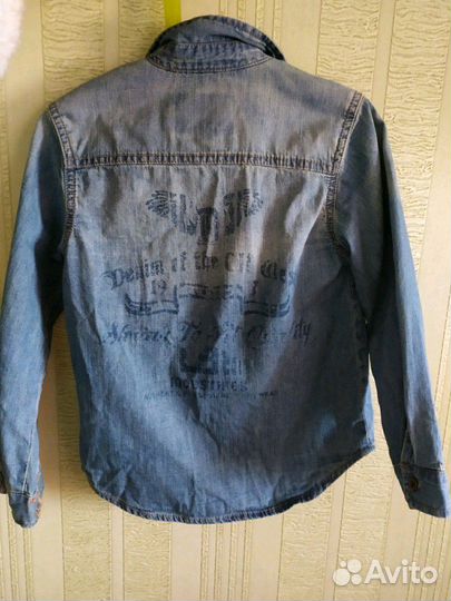 Новые рубашки 110, дождевик Адидас104, плащ 122