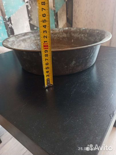 Латунный таз