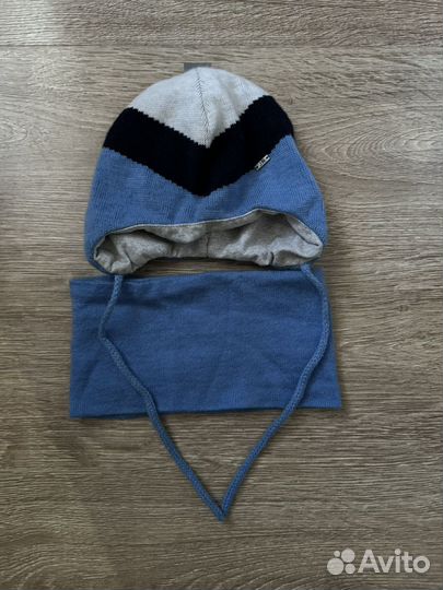 Шапка и снуд демисезонный для мальчика 48-50