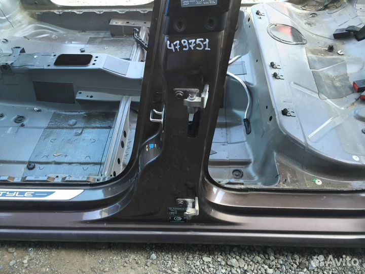 Порог со стойкой левый Volkswagen Polo Sed RUS 2011