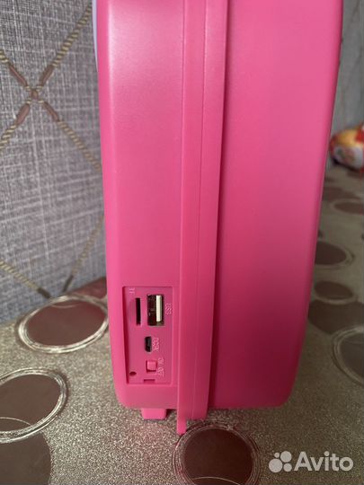 Детская колонка караоке с двумя микрофонами