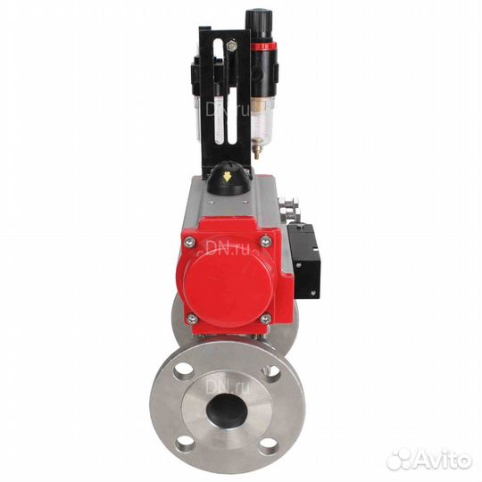 Кран шаровой DN.ru BV3232P(3pc) -FP-F-ISO-H Ду65 Ру25, трехсоставной полнопроходной фланцевый, нержа