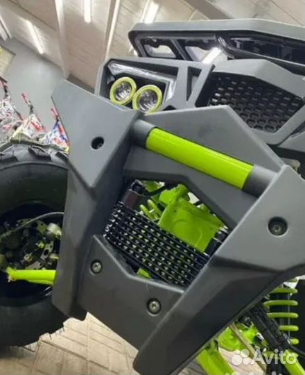 Квадроцикл Motoland Wild Track 200LUX бело-зеленый