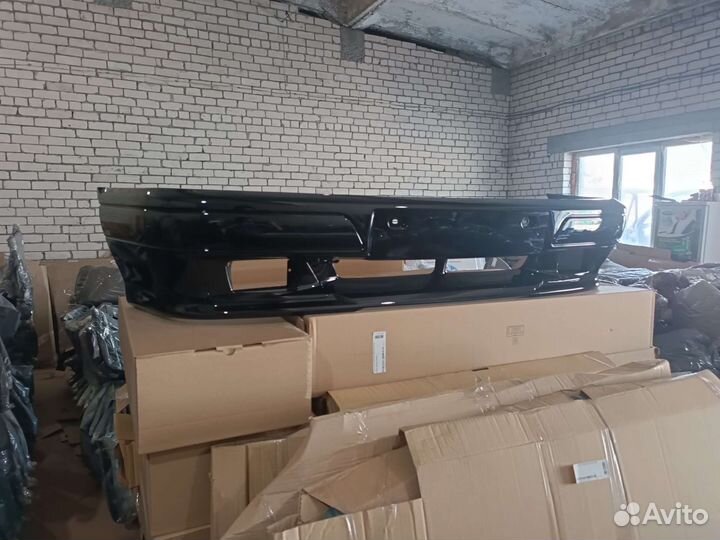 Бампер передний ваз 2114 2115 спорт сине - черный