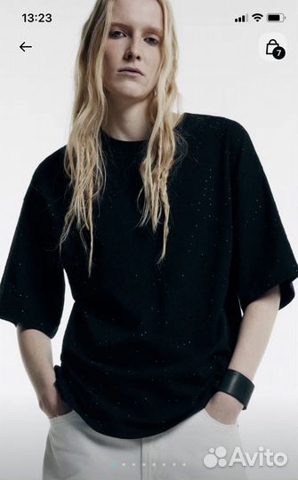 Футболка со стразами