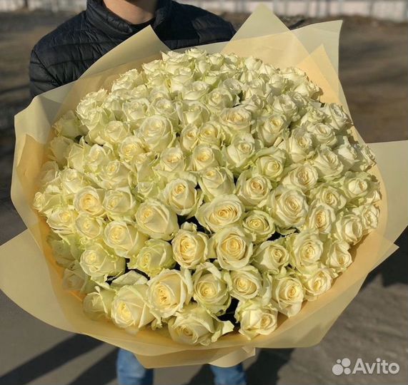 Букет из 101 розы, доставка цветов, букетов