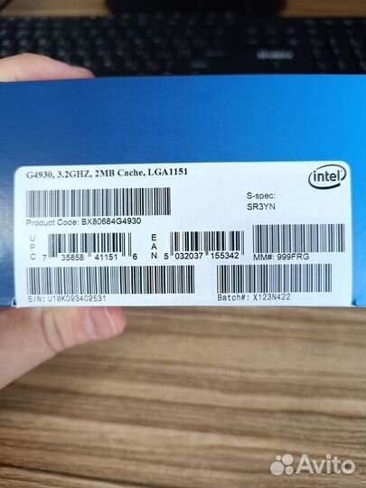 Процессор Celeron G4930 3.2 GHz BOX