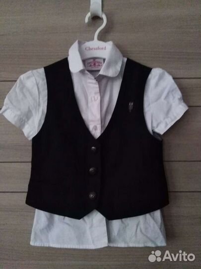 Блузка и жилет школьные