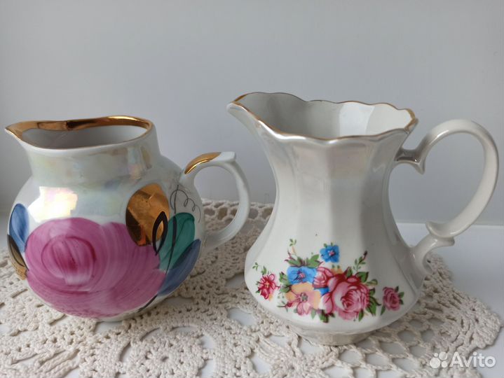 Винтажные фарфоровые молочники. СССР