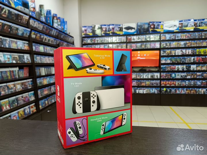 Nintendo Switch Oled White 64 GB новый