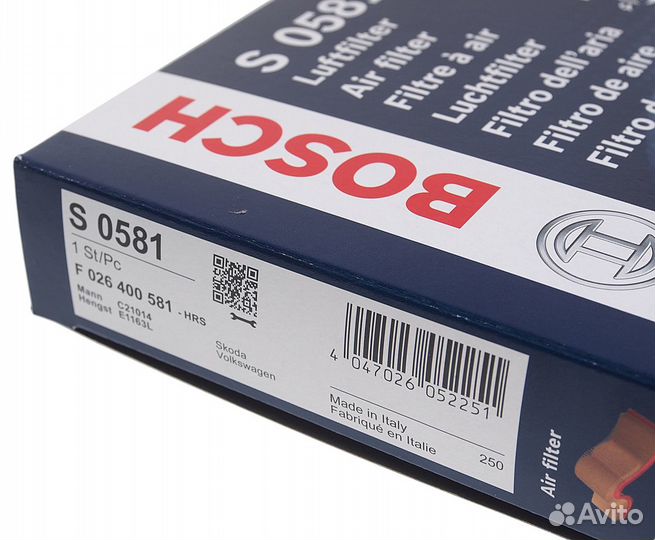 Фильтр воздушный VW Golf (13-15) skoda Octavia (13